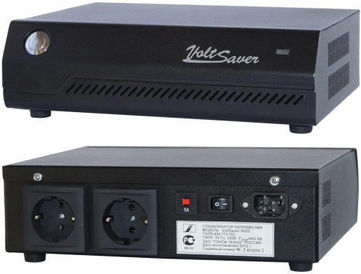 Однофазный стабилизатор напряжения Штиль VoltSaver R1000 (1 кВт, 220В) для аудио и видео техники